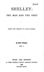 Cover of: Shelley: the man and the poet.