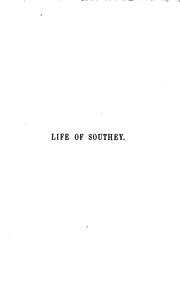 Cover of: Life of Robert Southey by Charles T. Browne