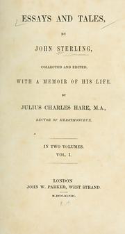 Cover of: Essays and tales