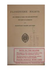 Florentine nights by Heinrich Heine