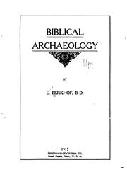 Cover of: Biblical archaeology