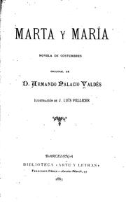 Cover of: Marta y María by Armando Palacio Valdés