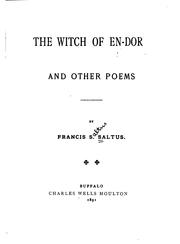 Cover of: The witch of En-dor and other poems