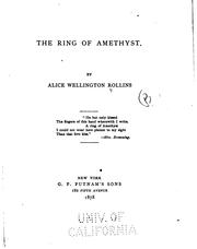 Cover of: The ring of amethyst