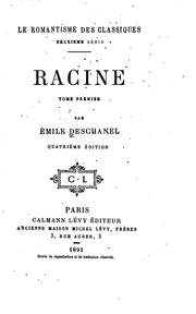 Cover of: Racine. by Émile Auguste Étienne Martin Deschanel