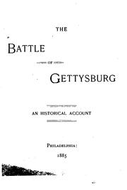 Cover of: The battle of Gettysburg by Balch, William Ralston