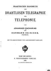 Cover of: Praktisches handbuch der drahtlosen telegraphie und telephonie