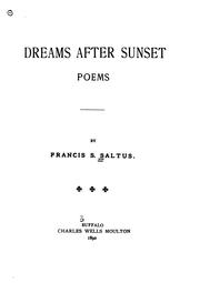 Cover of: Dreams after sunset: poems
