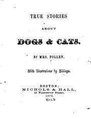 Cover of: True stories about dogs & cats.