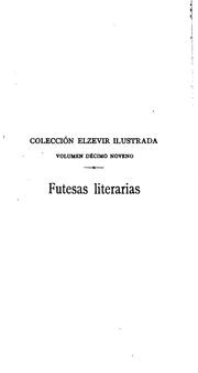 Cover of: Futesas literarias.