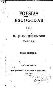 Cover of: Poesias escogidas.