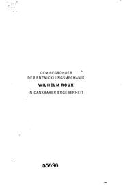 Cover of: Praktikum der gewebepflege oder explantation: besonders der gewebezüchtung