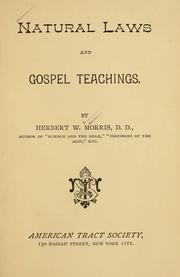 Cover of: Natural laws and gospel teachings.