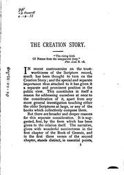 Cover of: The creation story