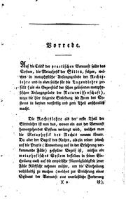 Cover of: Metaphysische Anfangsgründe der Rechtslehre by Immanuel Kant