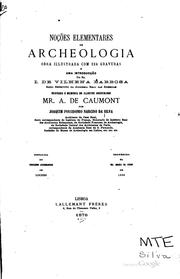 Cover of: Noções elementares de archeologia.