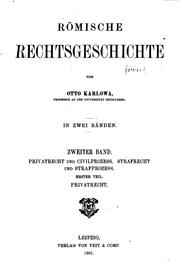 Cover of: Römische Rechtsgeschichte