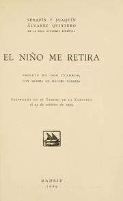 Cover of: El niño me retira: sainete en dos cuadros