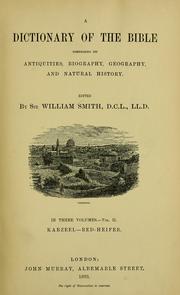 Cover of A dictionary of the Bible