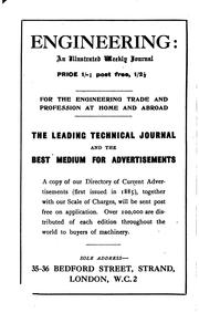 Cover of: A pocket-book of marine engineering rules and tables.: For the use of marine engineers, naval architects, designers, draughtsmen, superintendents, and all engaged in the design, construction, and care of marine machinery, naval & mercantile