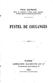 Cover of: Fustel de Coulanges. by Paul Guiraud