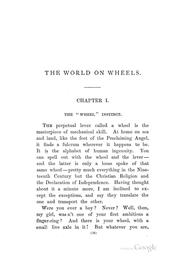 Cover of: The world on wheels and other sketches