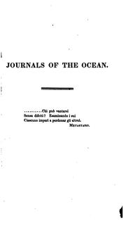 Cover of: Journals of the ocean: and other miscellaneous poems
