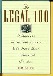 Cover of: The legal 100 | Darien A. McWhirter