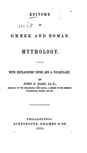 Cover of: Epitome of Greek and Roman mythology.