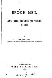 Cover of: Epoch men | Samuel Neil