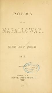 Poems of the Magalloway by Granville P. Wilson
