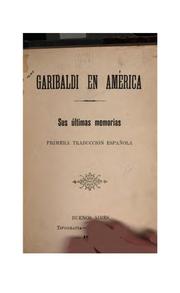 Cover of: Garibaldi en América.
