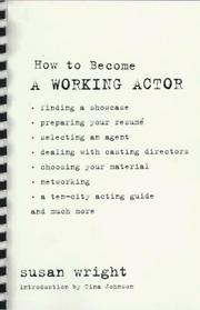Cover of: How to become a working actor