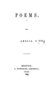 Cover of: Poems. by Amelia, Amelia