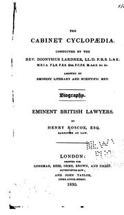 Cover of: Eminent British lawyers.