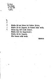 Cover of: Schön ist die jugend: zwei erzählungen