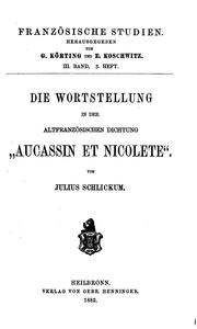 Cover of: Französische Studien.