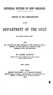 Cover of: General Butler in New Orleans. by James Parton, James Parton