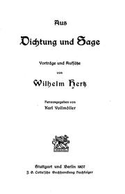 Cover of: Aus dichtung und sage: vörtrage und aufsätze