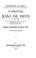 Cover of: O festival de João de Deus, 8-III-1895