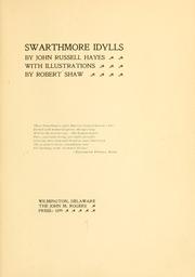 Cover of: Swarthmore idylls