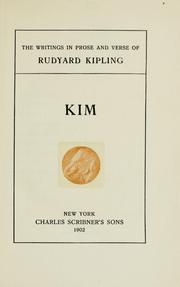 Cover of: The  writings in prose and verse of Rudyard Kipling ...