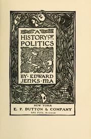 Cover of: A history of politics