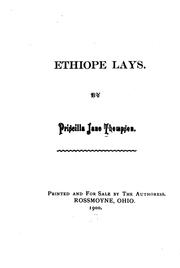 Cover of: Ethiope lays.