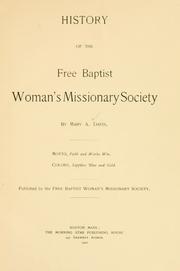 Cover of: Freewill Baptist church History
