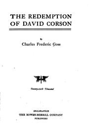 Cover of: The redemption of David Corson