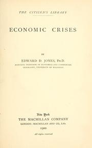 Cover of: Economic crises