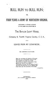 Cover of: Bull run to Bull run by George Baylor