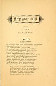 Front cover of Armageddon by J. Milton Mason