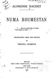 Cover of: Numa Roumestan by Alphonse Daudet